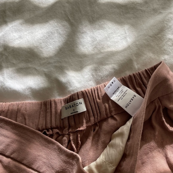 Babaton Linen pants- small salmon colour - Picture 4 of 4